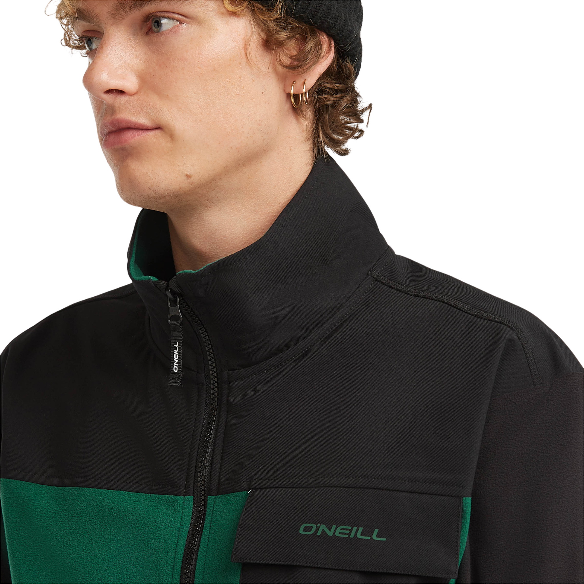 2025 O'Neill Mens FWC'Peak Polartec Hyperfleece 2350131 - Emerald Envy Colour Block